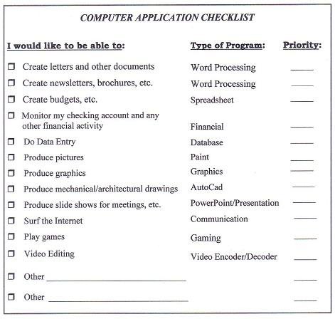 Best Computer Checklist Best Computer Checklist