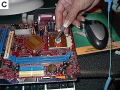 Apply Thermal Compound between Computer Processor and Heat Sink